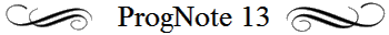 ProgNote 13