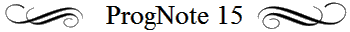 ProgNote 15