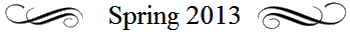 Spring 2013